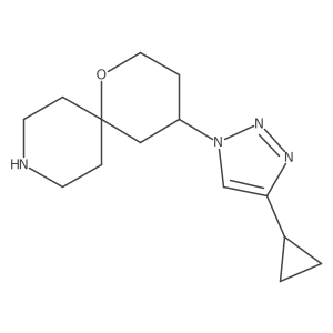 4-(4-cyclopropyl-1H-1,2,3-triazol-1-yl)-1-oxa-9-azaspiro[5.5]undecane Structure
