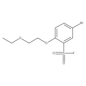 5-Bromo-2-(2-ethoxyethoxy)benzene-1-sulfonyl fluoride Structure
