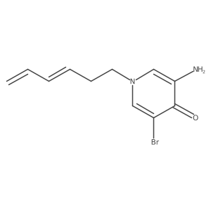 3-Amino-5-bromo-1-(hexa-3,5-dien-1-yl)-1,4-dihydropyridin-4-one Structure