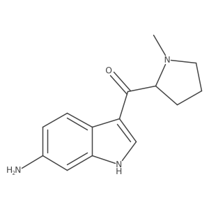 3-[(2S)-1-methylpyrrolidine-2-carbonyl]-1H-indol-6-amine Structure