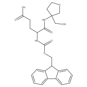 4-({[(9H-fluoren-9-yl)methoxy]carbonyl}amino)-4-{[3-(hydroxymethyl)oxolan-3-yl]carbamoyl}butanoic acid结构式