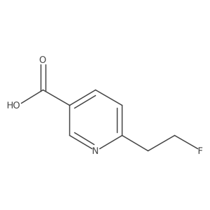 6-(2-Fluoroethyl)pyridine-3-carboxylic acid Structure