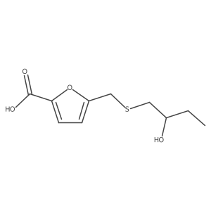 5-{[(2-Hydroxybutyl)sulfanyl]methyl}furan-2-carboxylic acid Structure