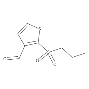 2-(Propane-1-sulfonyl)thiophene-3-carbaldehyde Structure