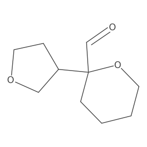 2-(Oxolan-3-yl)oxane-2-carbaldehyde Structure