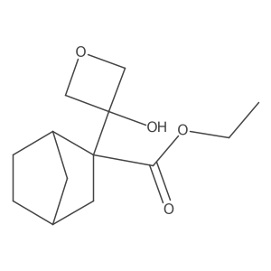 Ethyl 2-(3-hydroxyoxetan-3-yl)bicyclo[2.2.1]heptane-2-carboxylate结构式