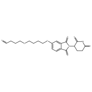 4-[4-[2-(2,6-Dioxo-3-piperidyl)-1,3-dioxo-isoindolin-5-yl]oxybutoxy]butanal Structure