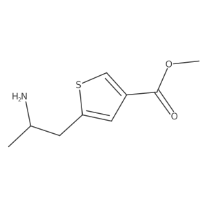 methyl 5-[(2S)-2-aminopropyl]thiophene-3-carboxylate Structure
