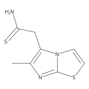 2-{6-Methylimidazo[2,1-b][1,3]thiazol-5-yl}ethanethioamide Structure