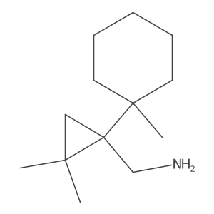 [2,2-Dimethyl-1-(1-methylcyclohexyl)cyclopropyl]methanamine结构式