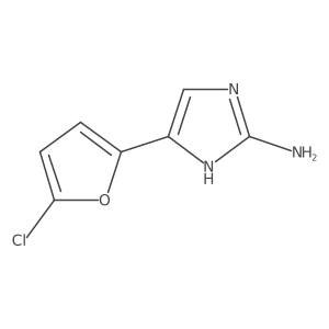 5-(5-chlorofuran-2-yl)-1H-imidazol-2-amine结构式