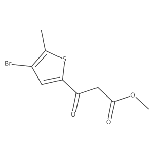 Methyl 3-(4-bromo-5-methylthiophen-2-yl)-3-oxopropanoate Structure