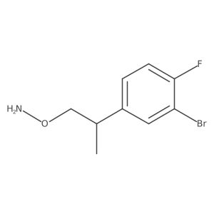 O-[2-(3-bromo-4-fluorophenyl)propyl]hydroxylamine结构式