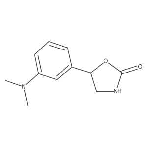 5-[3-(Dimethylamino)phenyl]-1,3-oxazolidin-2-one结构式