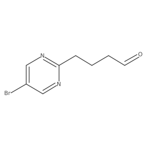 4-(5-Bromopyrimidin-2-yl)butanal结构式