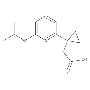 2-{1-[6-(Propan-2-yloxy)pyridin-2-yl]cyclopropyl}acetic acid Structure