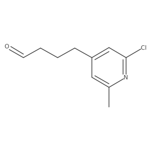 4-(2-Chloro-6-methylpyridin-4-yl)butanal结构式