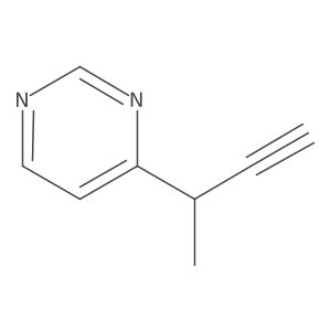 4-(But-3-yn-2-yl)pyrimidine Structure
