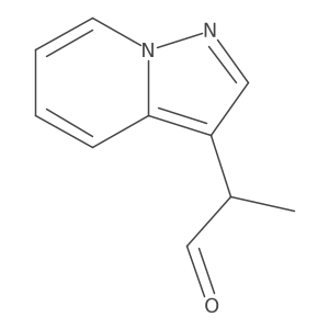 2-{Pyrazolo[1,5-a]pyridin-3-yl}propanal Structure