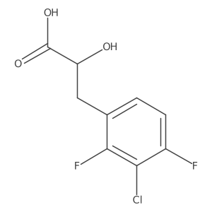 3-(3-Chloro-2,4-difluorophenyl)-2-hydroxypropanoic acid Structure
