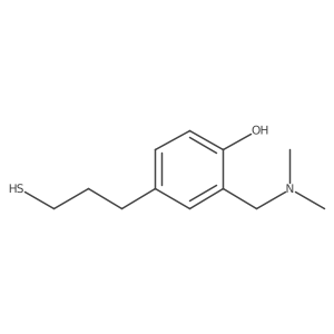 2-[(Dimethylamino)methyl]-4-(3-sulfanylpropyl)phenol Structure