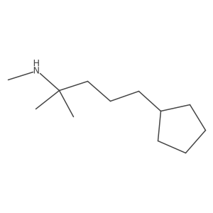 (5-Cyclopentyl-2-methylpentan-2-yl)(methyl)amine Structure