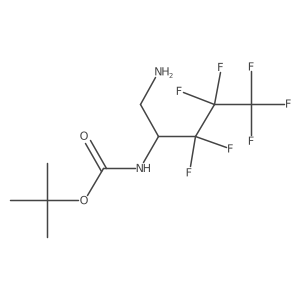 tert-butyl N-(1-amino-3,3,4,4,5,5,5-heptafluoropentan-2-yl)carbamate Structure
