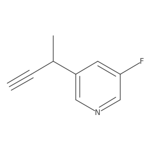 3-(But-3-yn-2-yl)-5-fluoropyridine Structure