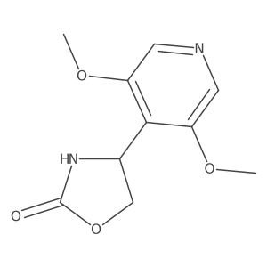 4-(3,5-Dimethoxypyridin-4-yl)-1,3-oxazolidin-2-one结构式