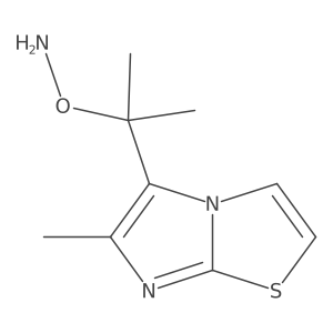 O-(2-{6-methylimidazo[2,1-b][1,3]thiazol-5-yl}propan-2-yl)hydroxylamine Structure