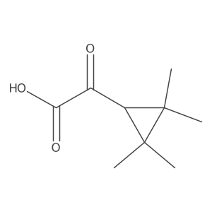 2-Oxo-2-(2,2,3,3-tetramethylcyclopropyl)acetic acid Structure
