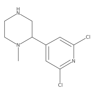 2-(2,6-Dichloropyridin-4-yl)-1-methylpiperazine结构式