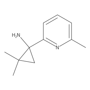 2,2-Dimethyl-1-(6-methylpyridin-2-yl)cyclopropan-1-amine结构式