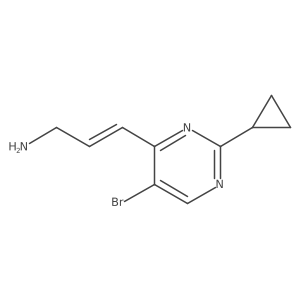 3-(5-Bromo-2-cyclopropylpyrimidin-4-yl)prop-2-en-1-amine Structure