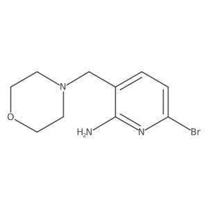 6-Bromo-3-(4-morpholinylmethyl)-2-pyridinamine结构式