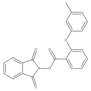 1,3-dioxo-2,3-dihydro-1H-isoindol-2-yl 2-(3-methylphenoxy)benzoate结构式