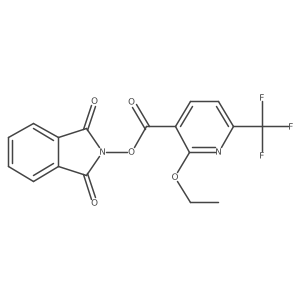 1,3-dioxo-2,3-dihydro-1H-isoindol-2-yl 2-ethoxy-6-(trifluoromethyl)pyridine-3-carboxylate结构式