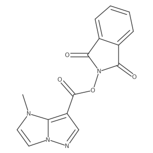 1,3-dioxo-2,3-dihydro-1H-isoindol-2-yl 1-methyl-1H-pyrazolo[1,5-a]imidazole-7-carboxylate Structure