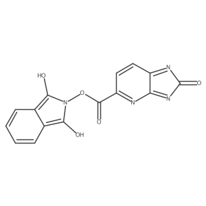 1,3-dioxo-2,3-dihydro-1H-isoindol-2-yl 2-oxo-1H,2H,3H-imidazo[4,5-b]pyridine-5-carboxylate结构式