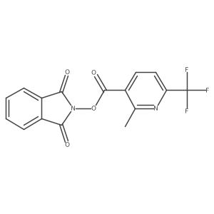 1,3-dioxo-2,3-dihydro-1H-isoindol-2-yl 2-methyl-6-(trifluoromethyl)pyridine-3-carboxylate Structure