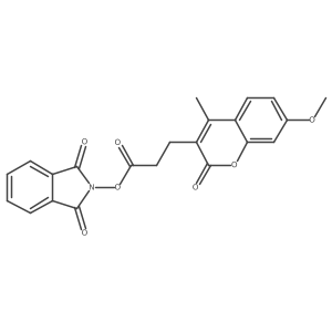 1,3-dioxo-2,3-dihydro-1H-isoindol-2-yl 3-(7-methoxy-4-methyl-2-oxo-2H-chromen-3-yl)propanoate结构式