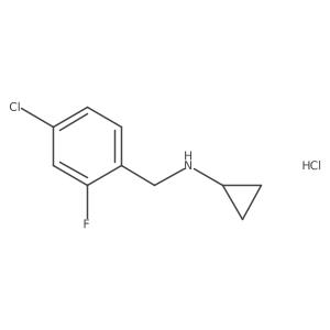 (4-Chloro-2-fluorobenzyl)-cyclopropylamine hydrochloride结构式