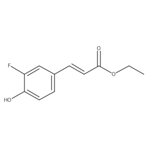 2-Propenoic acid, 3-(3-fluoro-4-hydroxyphenyl)-, ethyl ester, (2E)- Structure