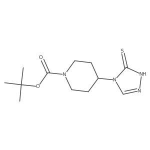 tert-butyl 4-(3-sulfanyl-4H-1,2,4-triazol-4-yl)piperidine-1-carboxylate Structure