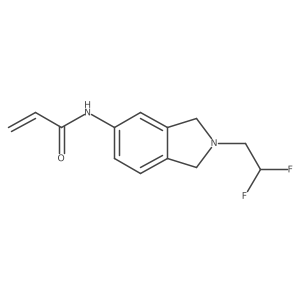 N-[2-(2,2-Difluoroethyl)-1,3-dihydroisoindol-5-yl]prop-2-enamide Structure