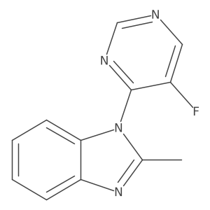 1-(5-fluoropyrimidin-4-yl)-2-methyl-1H-1,3-benzodiazole结构式