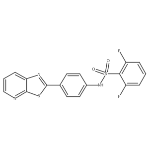 2,6-difluoro-N-(4-(thiazolo[5,4-b]pyridin-2-yl)phenyl)benzenesulfonamide Structure