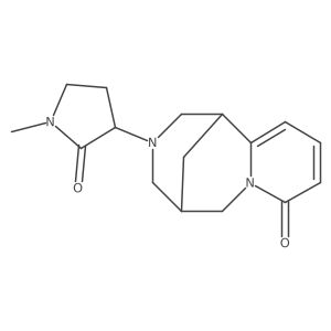 11-(1-Methyl-2-oxopyrrolidin-3-yl)-7,11-diazatricyclo[7.3.1.02,7]trideca-2,4-dien-6-one结构式