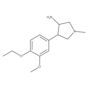 4-(4-Ethoxy-3-methoxyphenyl)-1-methylpyrrolidin-3-amine Structure