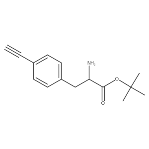 tert-butyl (2R)-2-amino-3-(4-ethynylphenyl)propanoate Structure